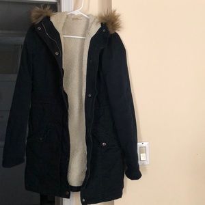 Holister navy blue jacket